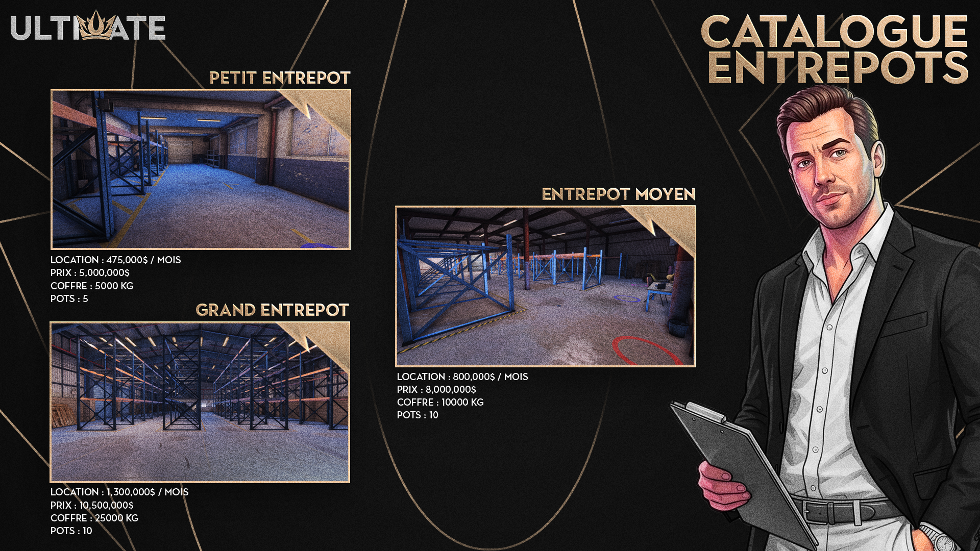 Catalogue Entrepôts